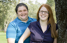 Photograph of a smiling couple